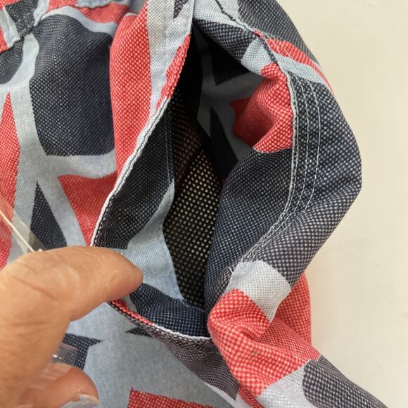 Ben Sherman Swim Trunks Mens XXL Board Short Gorpcore Geometric All Over Print - Picture 3 of 10